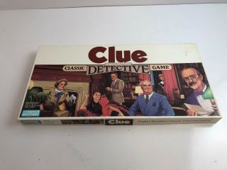 Vintage 1986 Clue Detective Board Game By Parker Brothers.  Complete