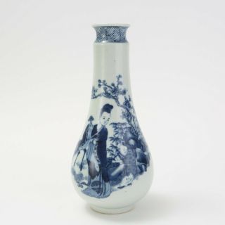 Chinese Antique Fine Blue And White Vase,  Kangxi Mk,  Qing Dynasty,  17th Century