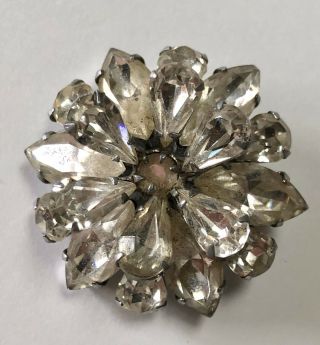 Nannas Vintage 1950’s Rockabilly Crystal Brooch Pin