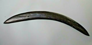 Old Antique Oceanic Australian Aboriginal Carved Wooden Boomerang Throwing Club