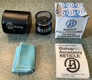 Vintage Bishop Full Focusing Optical Comparator 3500 1984