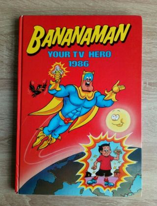 Bananaman Annual 1986 Vintage/retro Childrens Tv Comic Hardback Book