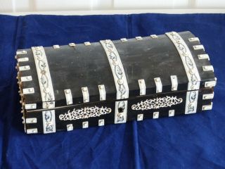 RARE Antique Large Anglo Indian Vizagapatam Table Box / Casket – Sandalwood 2