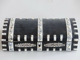 RARE Antique Large Anglo Indian Vizagapatam Table Box / Casket – Sandalwood 3