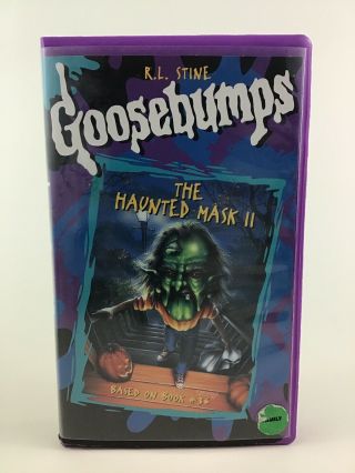 Goosebumps The Haunted Mask Ii 20th Century Vhs Cassette Tape Vintage 1996
