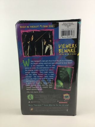 Goosebumps Stay out of the Basement 20th Century VHS Cassette Tape Vintage 1996 2