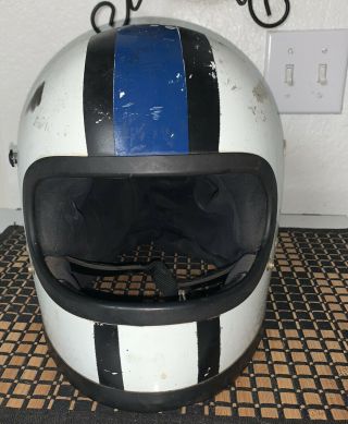 Vintage Shoei Motorcycle Full Face Helmet Large 70s