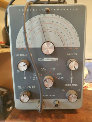 Vintage Heathkit Ig - 201 Rf Signal Generator