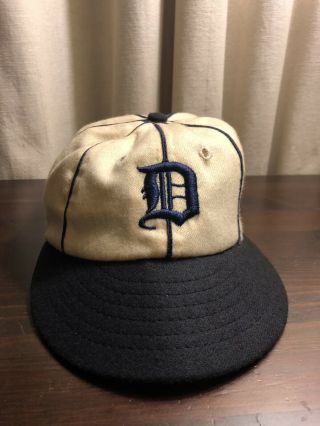 Vintage Detroit Tigers Cooperstown Ballcap Co Blue Cap Hat Rare 1900s Roman