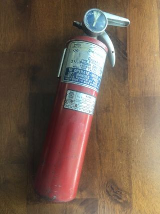 Vintage Dated 1962 1965 2 - 1/2 Pound Extinguisher / Stock Drag Scca 409 413
