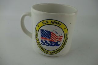 Vtg Us Army Space And Strategic Defense Command Ssdc Coffee Mug