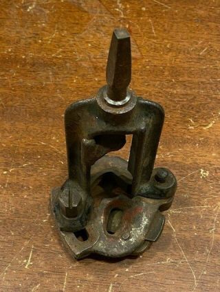 Vintage Antique Cast Iron Adjustable Hollow Auger Tenon Cutter Aug 10 1875