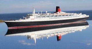 Cunard Line Rms Queen Elizabeth 2 Qe2 Mercator Model 9.  5 " Long