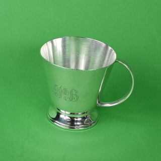 Antique Australian Sterling Silver Christening Mug Cup,  William Sanders C1920 