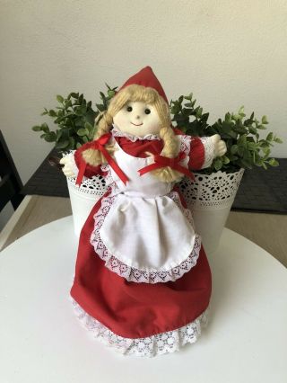 Vintage Little Red Riding Hood Grandma And The Wolf 3 In 1 Flip Doll Topsy Turvy
