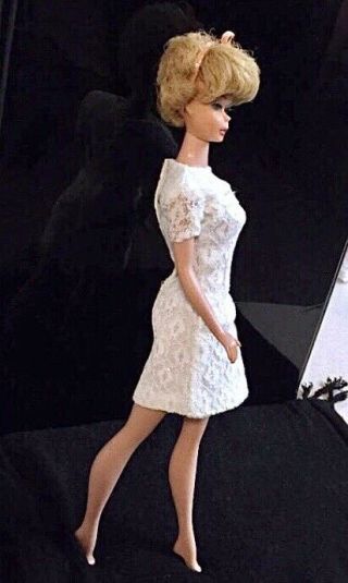 Vintage Barbie 1960’s Maddie Mod White Lace Dress