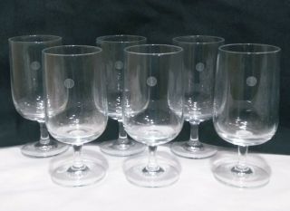 Pan Am First Class Wine Glasses Set Of 6