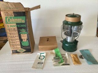 Vintage Coleman Lantern Model 228 F 1964 With Paper Work
