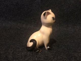 Vintage Siamese Figurine Porcelain Blue Eyes ? Cat Seal Point 3