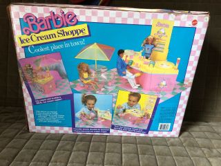 Vintage 1986 BARBIE Ice Cream Shoppe Near Complete With Box 3653 2