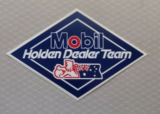 Mobil Holden Dealer Team.  Vintage 1980,  S Racing Sticker