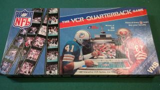 The Vcr Quarterback Game Nfl Vintage 1986 Vhs Complete