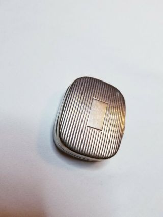 Antique Tiffany & Co Ribbed Sterling Silver Pill Box 925 2