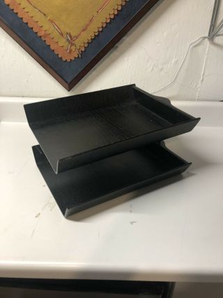 Midcentury Modern Knoll Bentwood Letter Tray