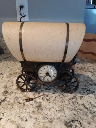 Vintage United Stage Coach Model 550 Light And Clock