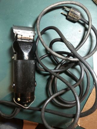 Vintage Oster Classic Model 76 Electric Hair Clippers Brown 5 Blades Sz.  1