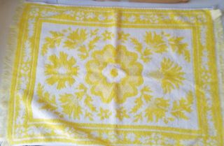 VINTAGE Towels,  SAYCO FLORAL and Stevens Utica Yellow and Avocado green 2