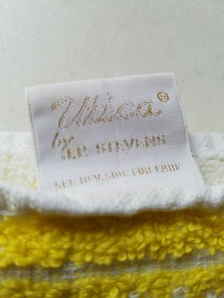 VINTAGE Towels,  SAYCO FLORAL and Stevens Utica Yellow and Avocado green 3