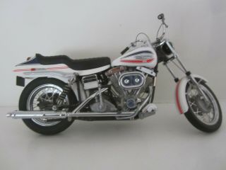 Franklin 1971 Harley Davidson Fx Glide Motorcycle Diecast Model 1:10