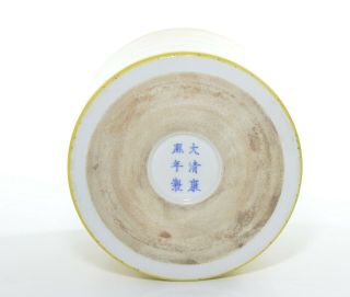 A Chinese Yellow - Enamel Porcelain Brush Pot 2