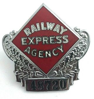 Vintage Railway Express Agency Hat Badge 2