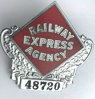 Vintage Railway Express Agency Hat Badge 3