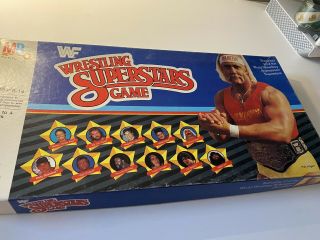 Vintage Wwf Wrestling Superstars Board Game 1985 Hulk Hogan Wwe Complete Ec