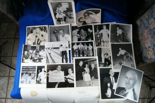 16 Vintage 1960s Brunswick Bowling Photos Many W/letters