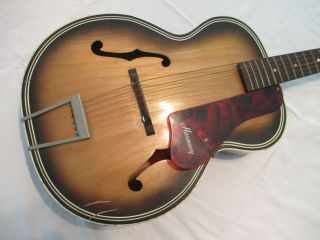 Vintage 1967 Harmony 1215 Archtop Acoustic Guitar Luthier ' s Special 2
