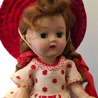 Vintage Ginger 8 " Hard Plastic Walker Doll Cosmopolitan Toys Corp.