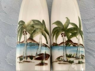 Vintage Grizelle Japan Salt And Pepper Shakers Palm Tree Design