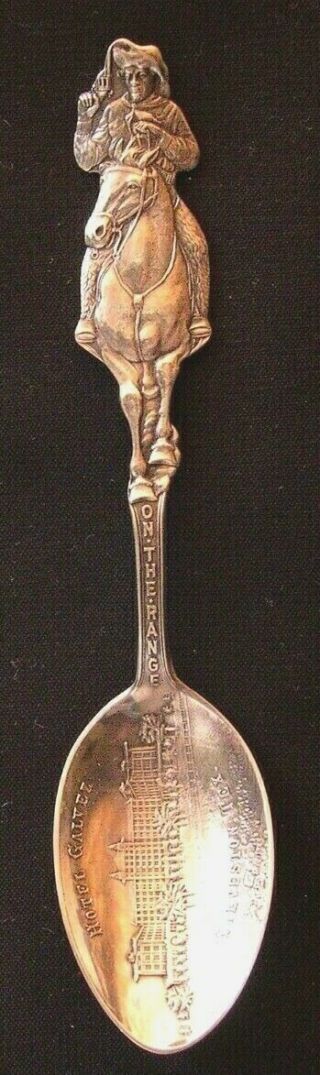 194 - Antique Souvenir Sterling Silver Spoon