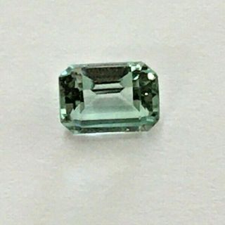 Vintage Octagon Faceted Green Spinel Gemstone,  Old Stock Of Fine Store,  2 Ct