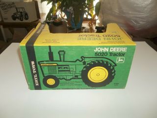 Vintage 1/16 John Deere 5020 Tractor Empty Box Only Farm Toy Ertl Stock 555 3