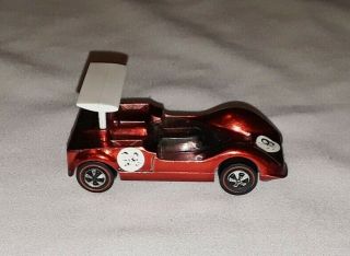 Hot Wheels Redlines Chaparral 2g Red,  1969 Grand Prix Series,  Vintage