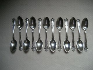 Gorham " Cromwell " 12 Sterling Silver Teaspoons