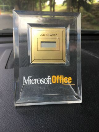Vintage Microsoft Office Quartz Digital Clock