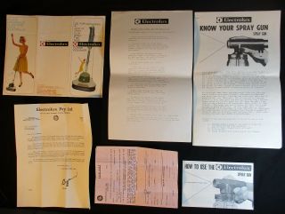 Vintage Electrolux Ephemera 1967,  Docket Vacuum No.  89,  Letters,  How To Manuals