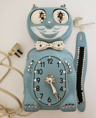 Vintage 1950s 1960s Eectric Kit Cat Klock Clock Jeweled D8 Restoration Parts