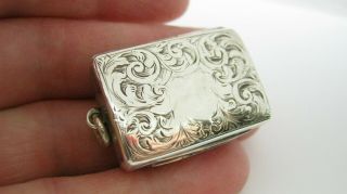 Victorian Sterling Silver Vinaigrette By Cronin And Wheeler 1874